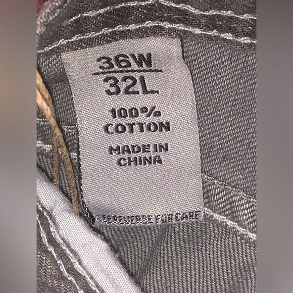 NWT! Mens XIOS PREMIUM Denim Bootcut Low Rise 36 X 32 LT Gray. - Picture 7 of 7